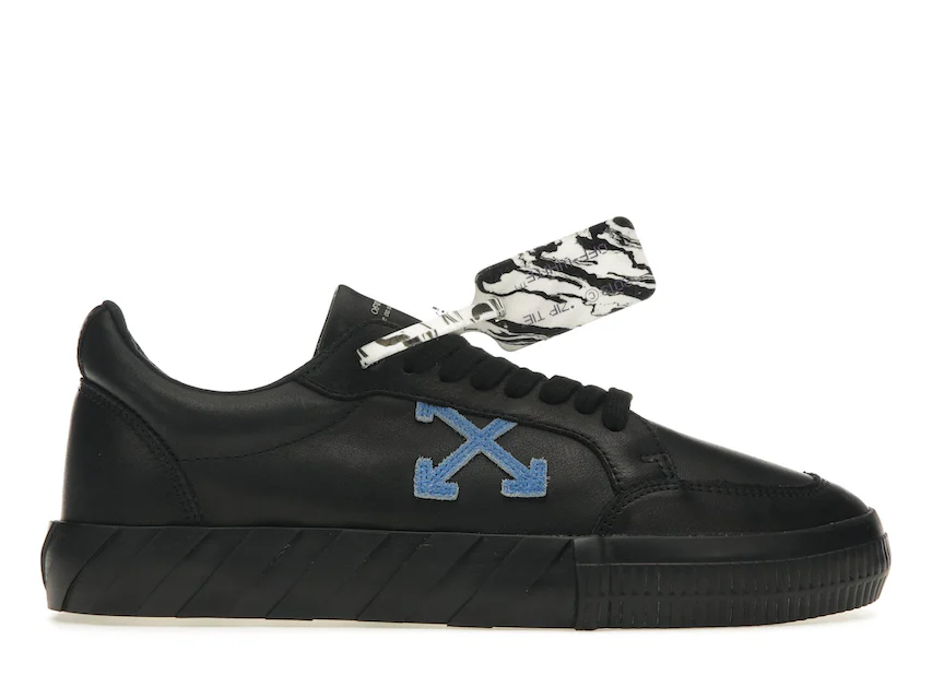 OFF-WHITE Vulc Low Black/Blue Leather SS21 0