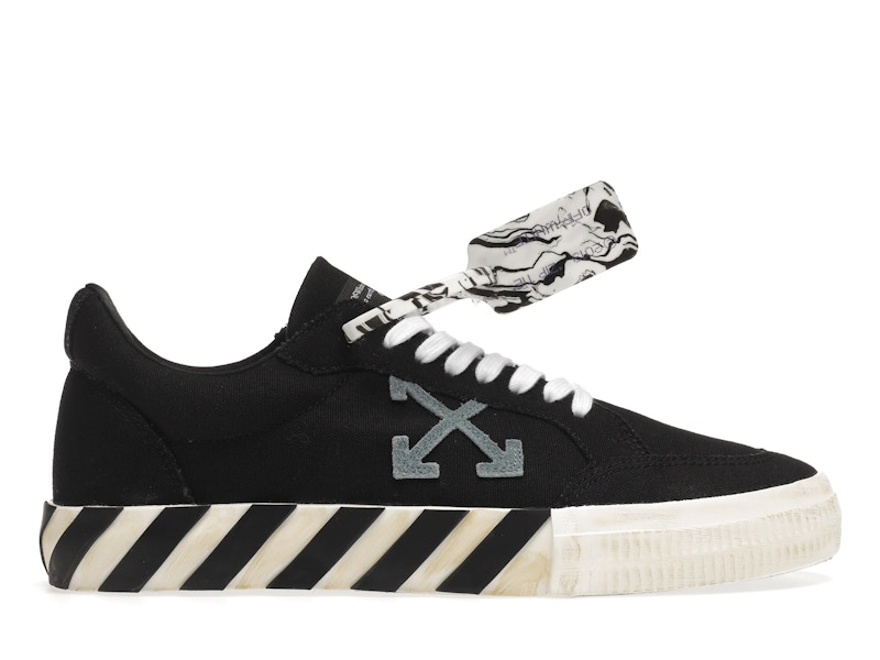 OFF WHITE Vulc Low Black Light Blue Arrow Men s