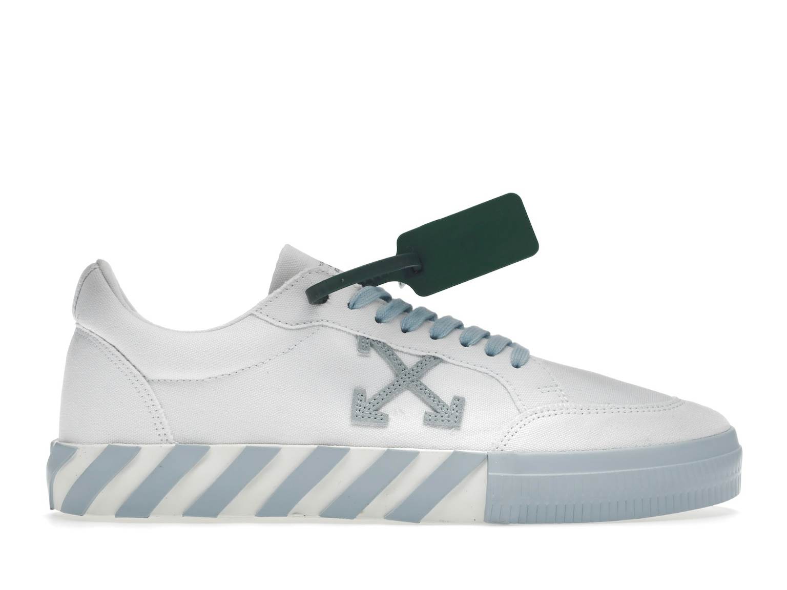 OFF-WHITE Vulc Low Cotton White Light Blue Men's - OMIA085S22FAB0010140 / OMIA085C99FAB0010140