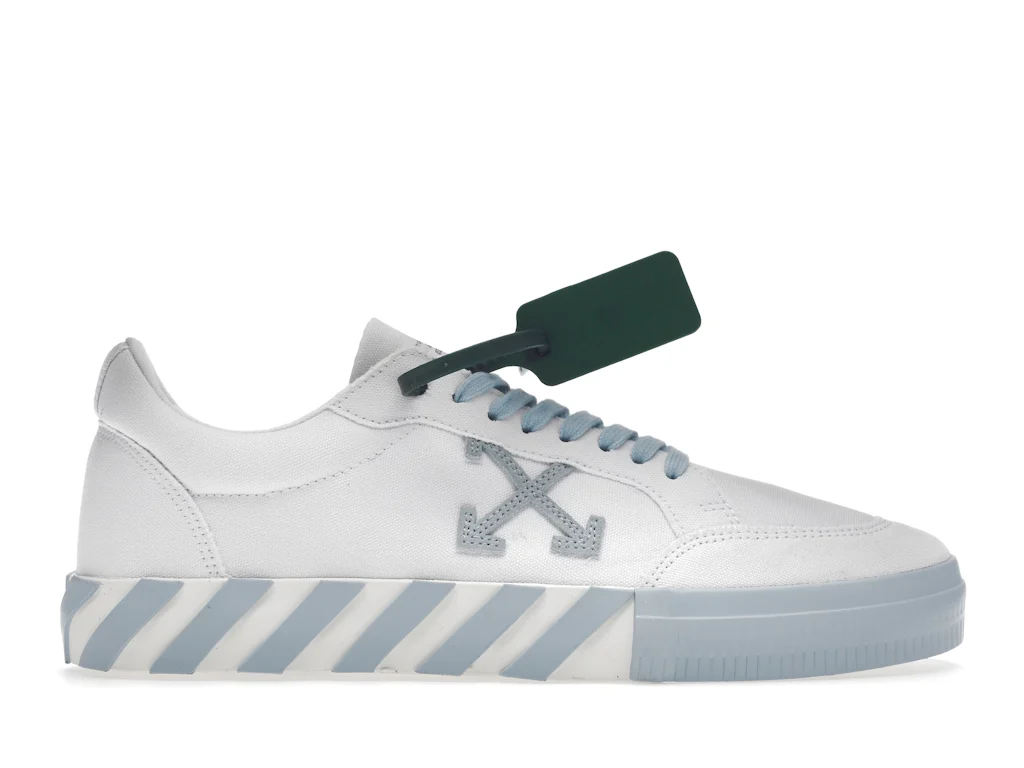 OFF-WHITE Vulc Low Cotton White Light Blue Men's - OMIA085S22FAB0010140 / OMIA085C99FAB0010140