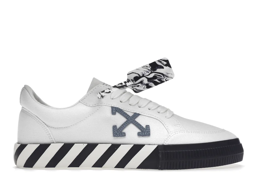 OFF-WHITE Vulc Low White Blue Grey Homme - OMIA085R21FAB0020140 - FR