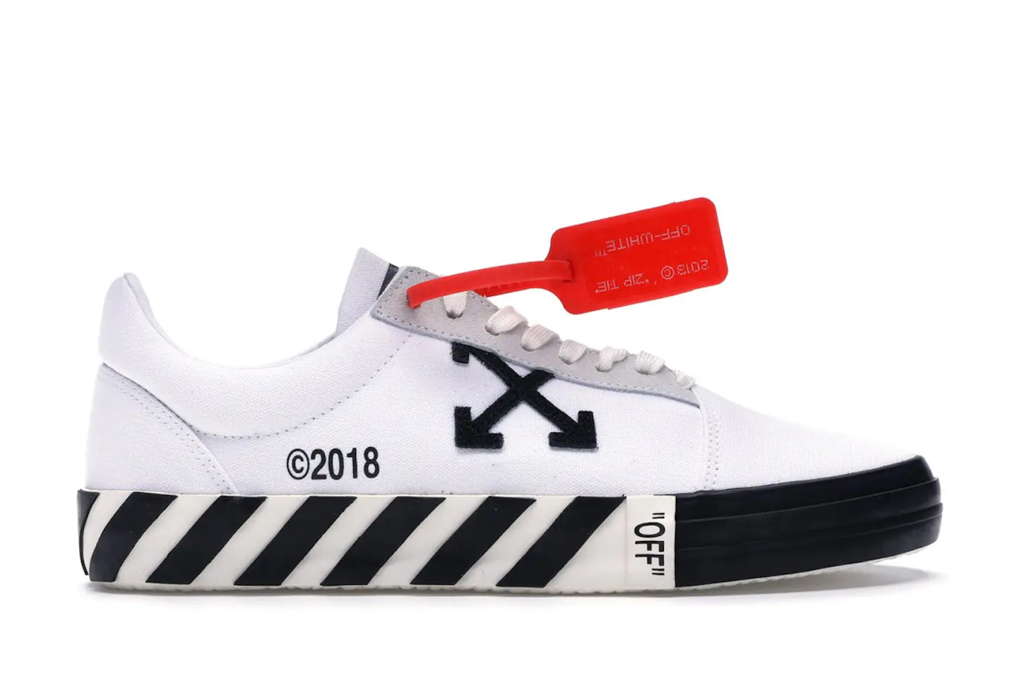 OFF-WHITE Vulc Low White (Updated Stripes) Men's - OMIA085R198000160100 - US