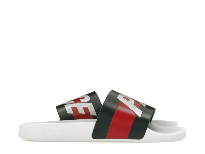 Gucci web slides white top