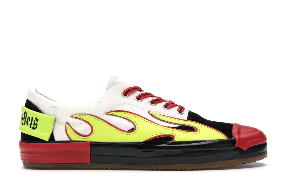 Palm Angels Low Top Multicolored Flame White 0