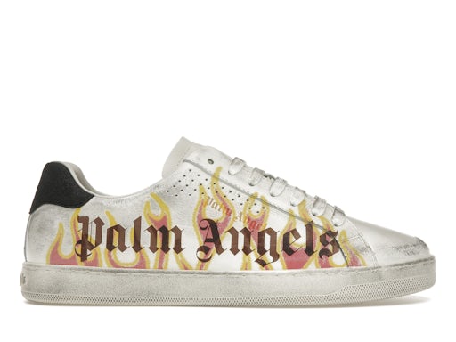 Palm Angels Palm One Bassa Stampa Fiamma Bianco Multi 0