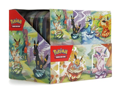 Pokmon Scarlet & Violet Prismatic Evolutions 8 Tin Mini Display - US Pokmon Scarlet & Violet Prismatic Evolutions 8 Tin Mini Display - US