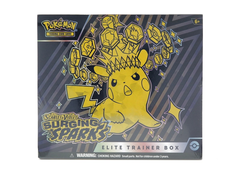 週末限定ンセール & Scarlet Pokémon Violet 4x Box Trainer Elite Sparks Surging ポケモンカードゲーム