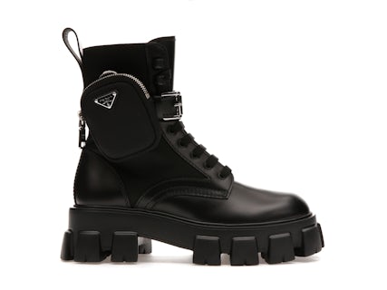 Bottes Prada Imitation Prada Monolith 60mm Pouch Ankle Boots
