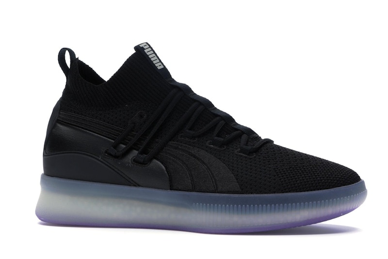 Puma Clyde Court Disrupt Black Electric Purple