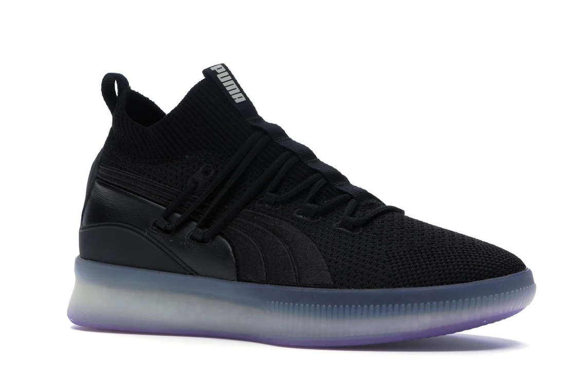 Puma Clyde Court Disrupt Black Electric Purple