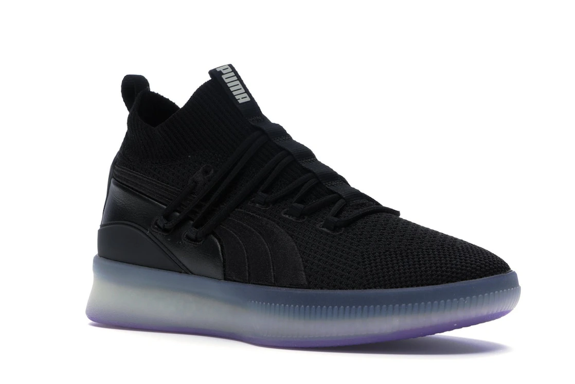 Puma Clyde Court Disrupt Black Electric Purple