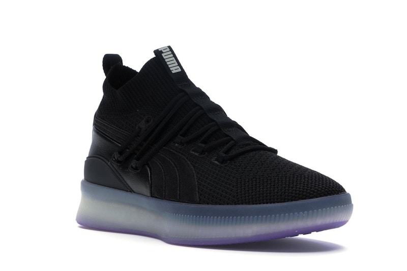 Puma Clyde Court Disrupt Black Electric Purple