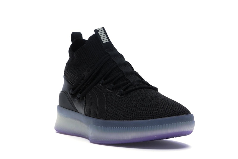 Puma Clyde Court Disrupt Black Electric Purple