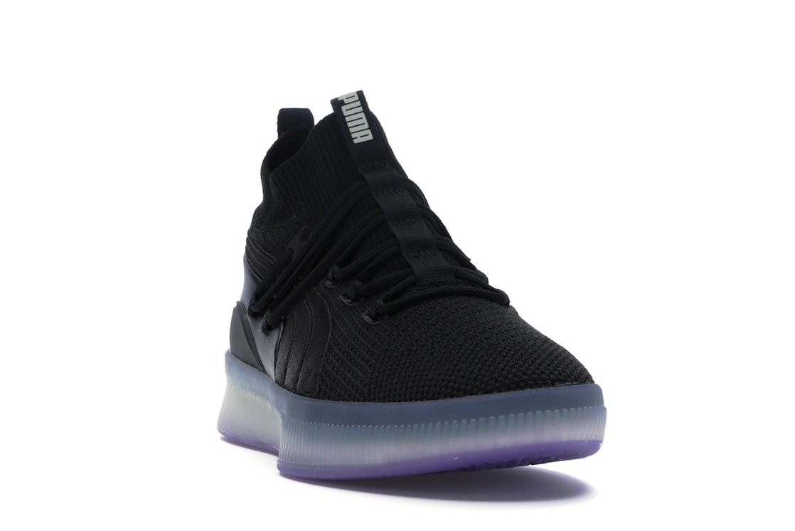 Puma Clyde Court Disrupt Black Electric Purple