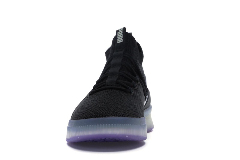 Puma Clyde Court Disrupt Black Electric Purple