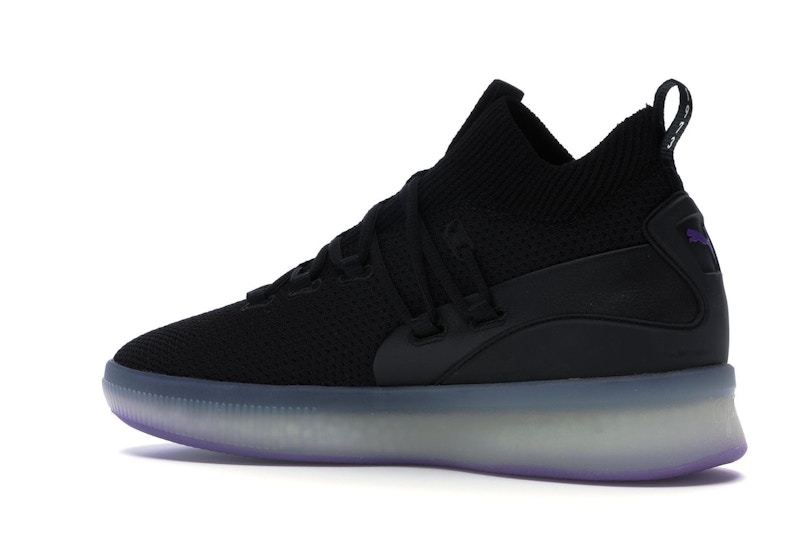 Puma Clyde Court Disrupt Black Electric Purple