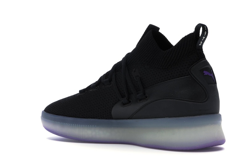Puma Clyde Court Disrupt Black Electric Purple