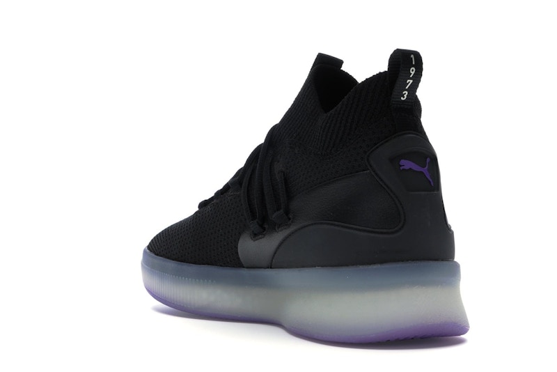 Puma Clyde Court Disrupt Black Electric Purple