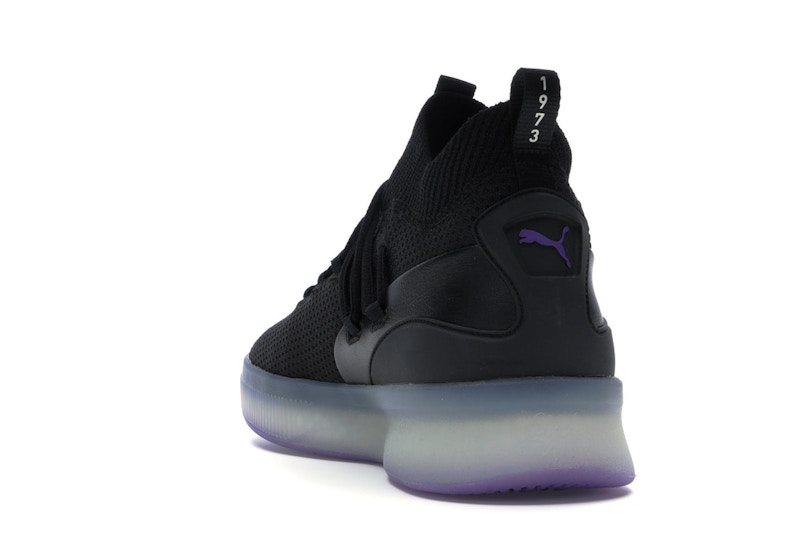 Puma Clyde Court Disrupt Black Electric Purple