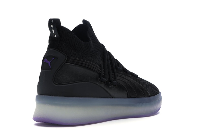 Puma Clyde Court Disrupt Black Electric Purple