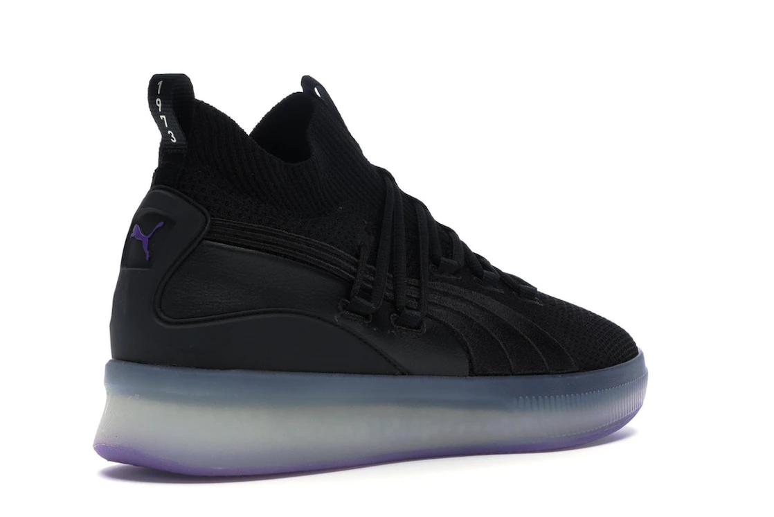 Puma Clyde Court Disrupt Black Electric Purple