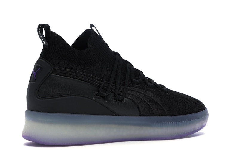 Puma Clyde Court Disrupt Black Electric Purple