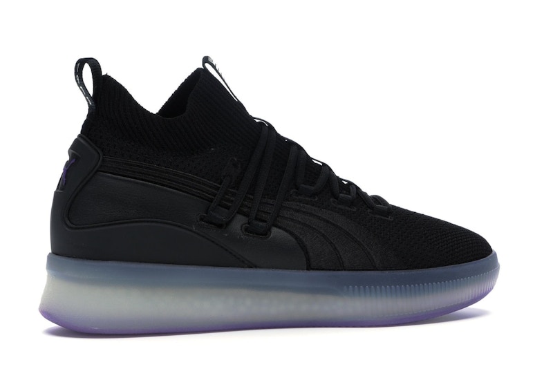 Puma Clyde Court Disrupt Black Electric Purple