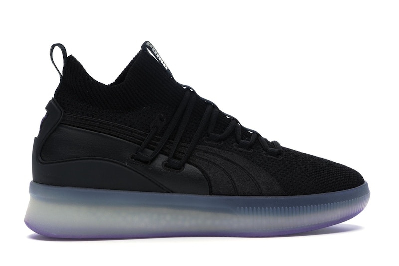 Puma Clyde Court Disrupt Black Electric Purple
