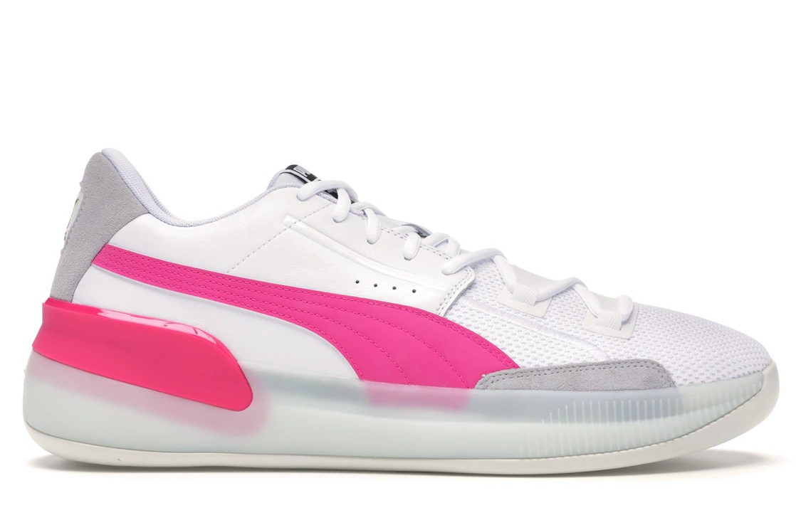 Puma Clyde Hardwood White Pink