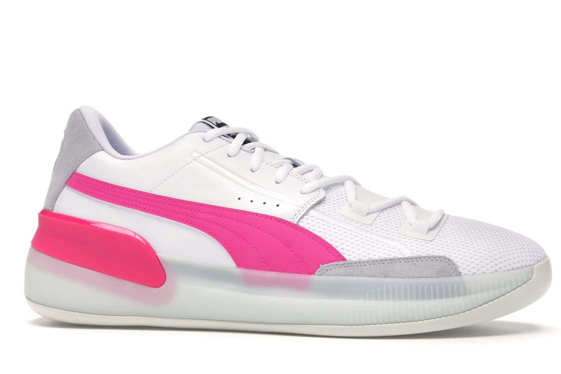 Puma Clyde Hardwood White Pink