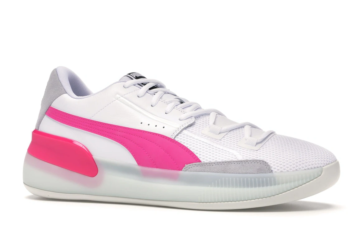 Puma Clyde Hardwood White Pink