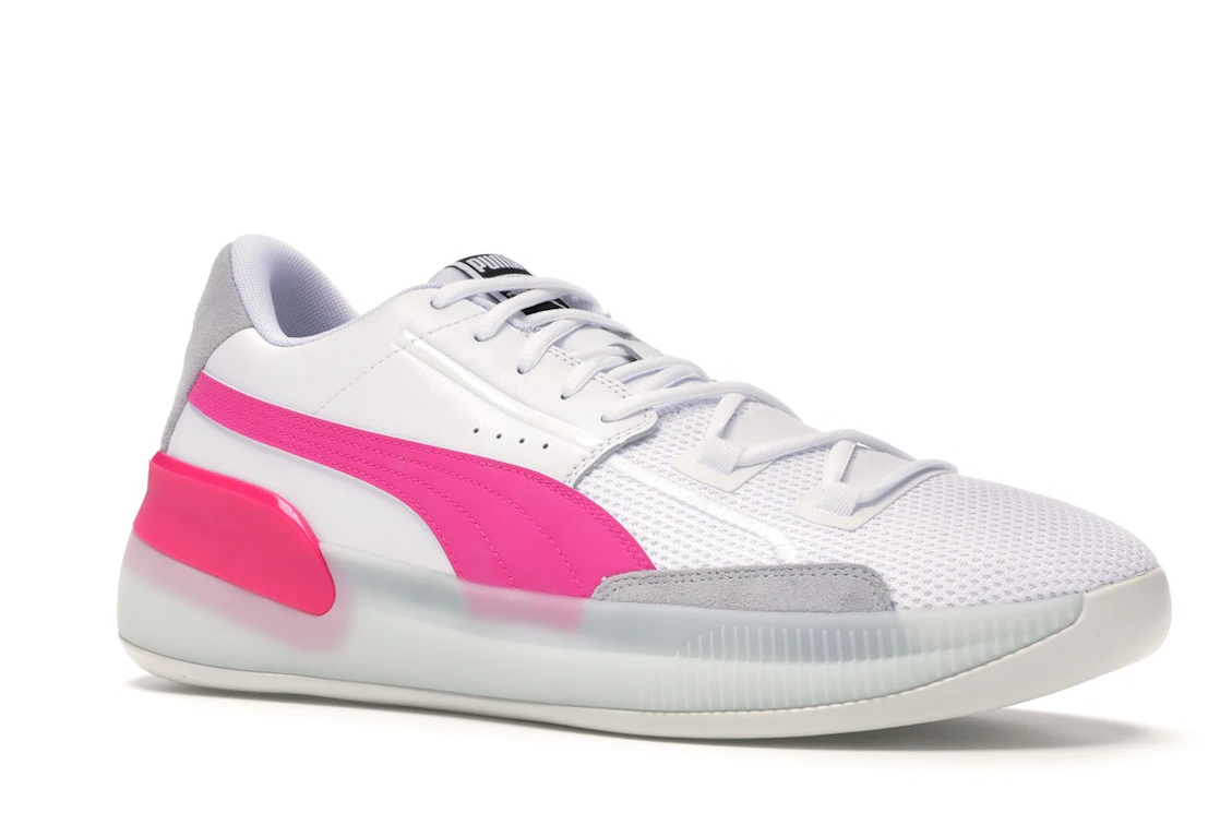 Puma Clyde Hardwood White Pink