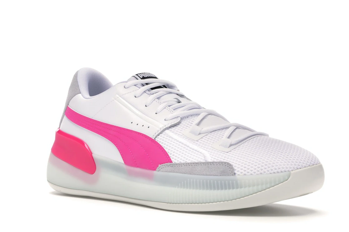 Puma Clyde Hardwood White Pink
