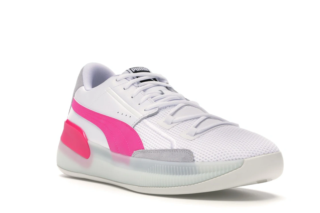 Puma Clyde Hardwood White Pink