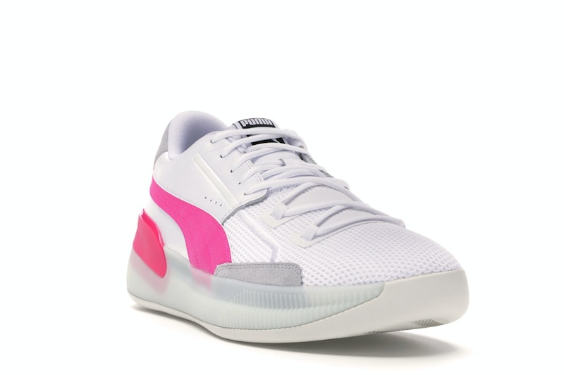 Puma Clyde Hardwood White Pink