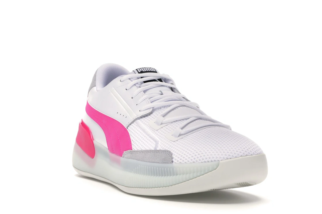 Puma Clyde Hardwood White Pink