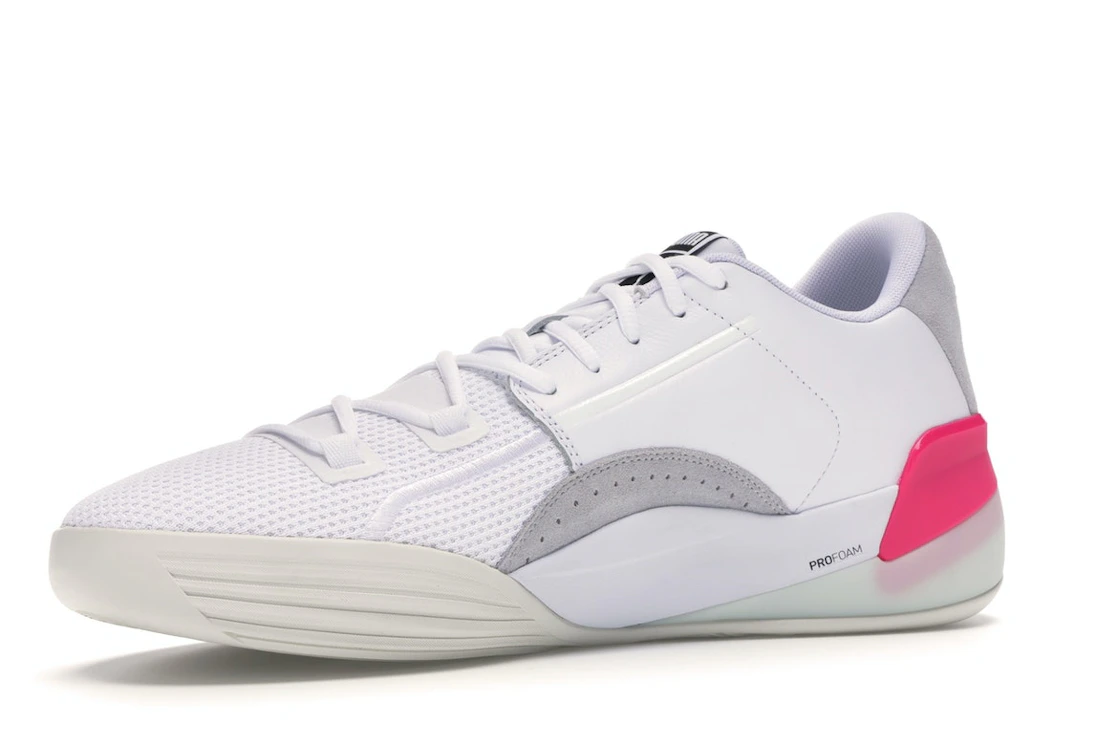 Puma Clyde Hardwood White Pink