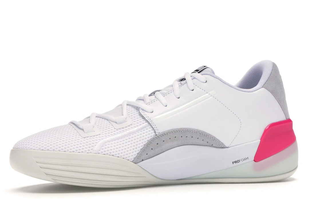 Puma Clyde Hardwood White Pink