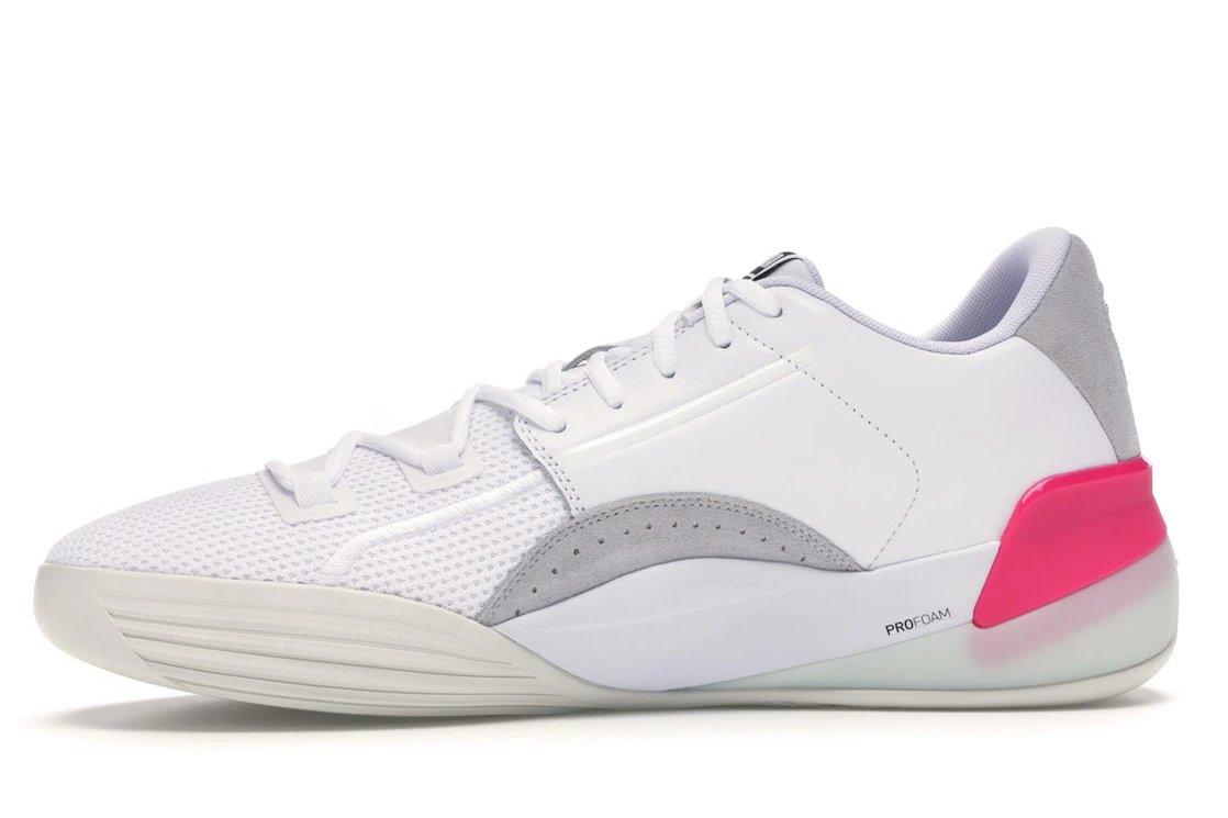 Puma Clyde Hardwood White Pink