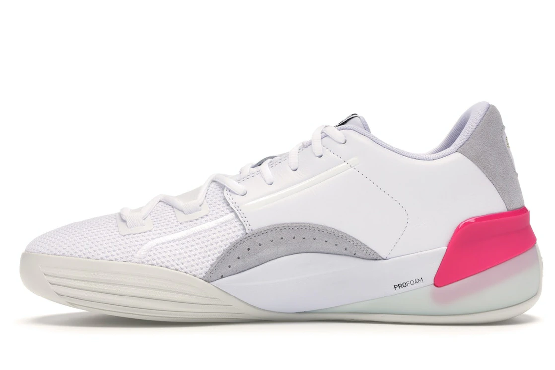 Puma Clyde Hardwood White Pink