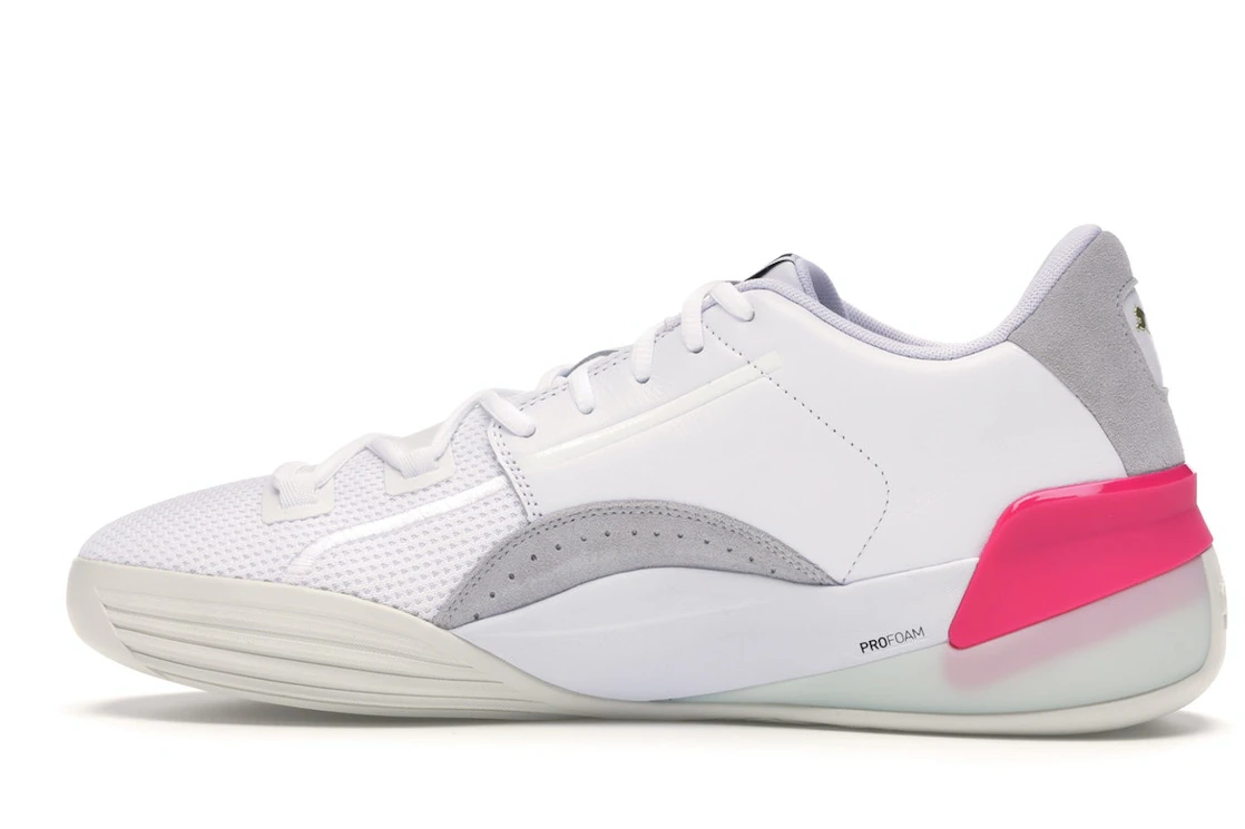 Puma Clyde Hardwood White Pink