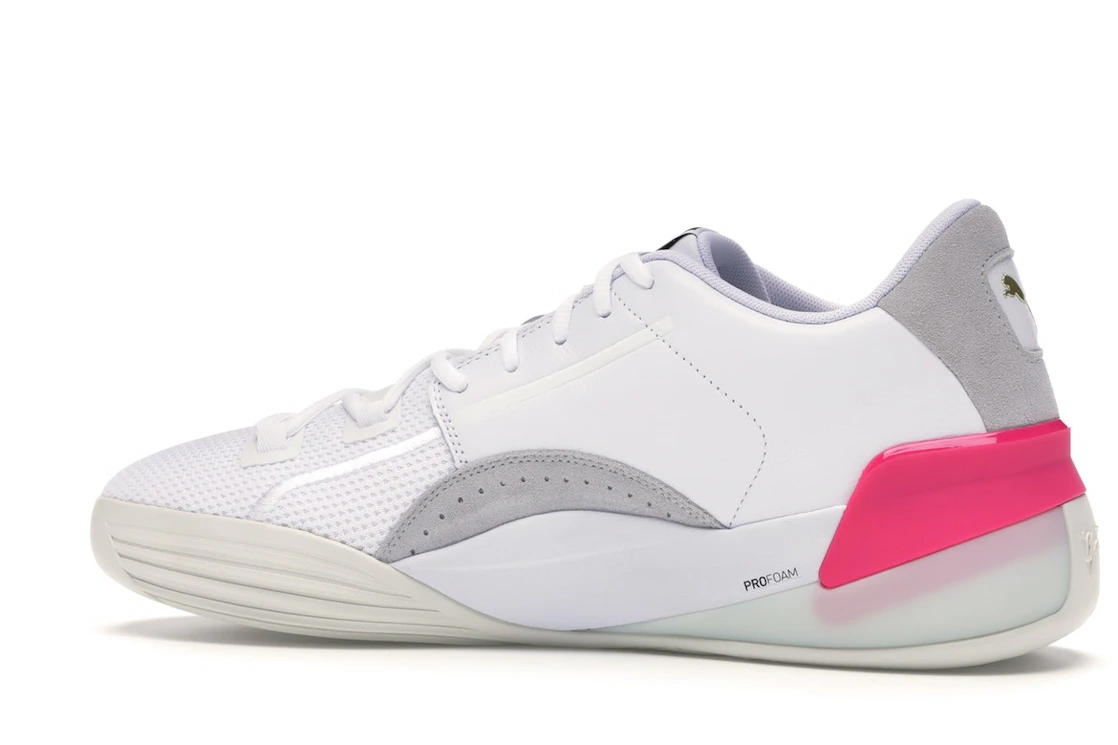 Puma Clyde Hardwood White Pink