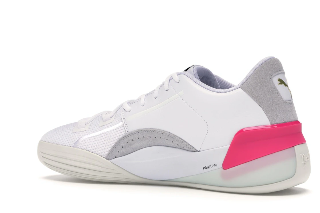 Puma Clyde Hardwood White Pink