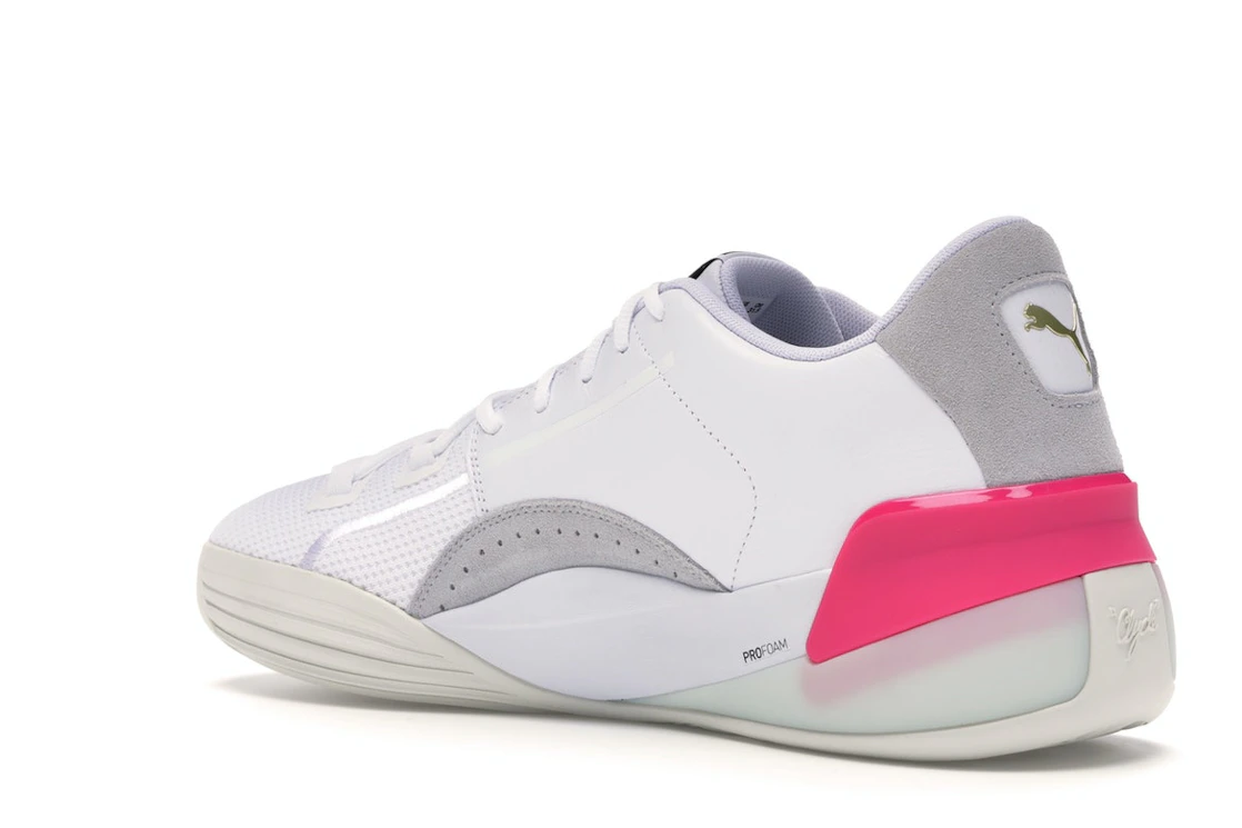 Puma Clyde Hardwood White Pink