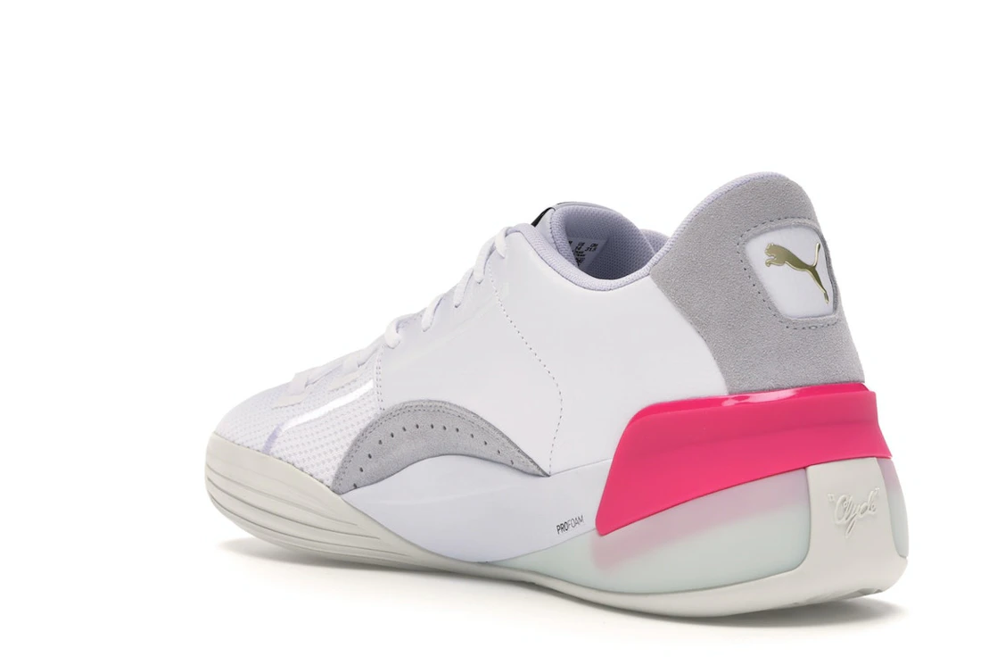 Puma Clyde Hardwood White Pink
