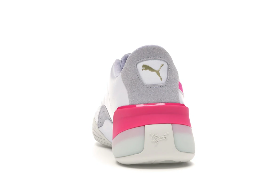 Puma Clyde Hardwood White Pink