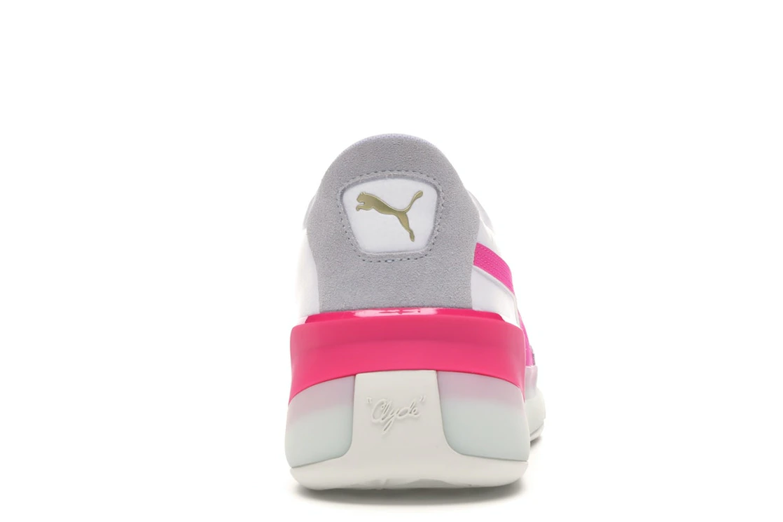 Puma Clyde Hardwood White Pink