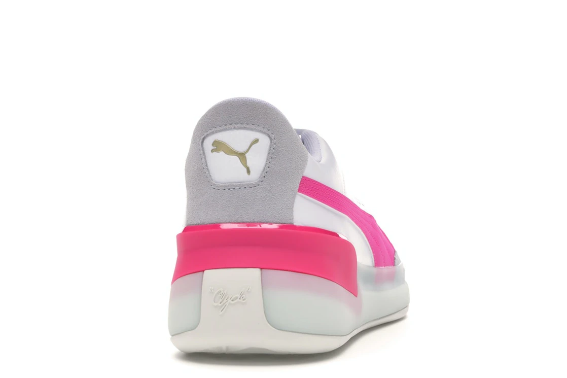 Puma Clyde Hardwood White Pink