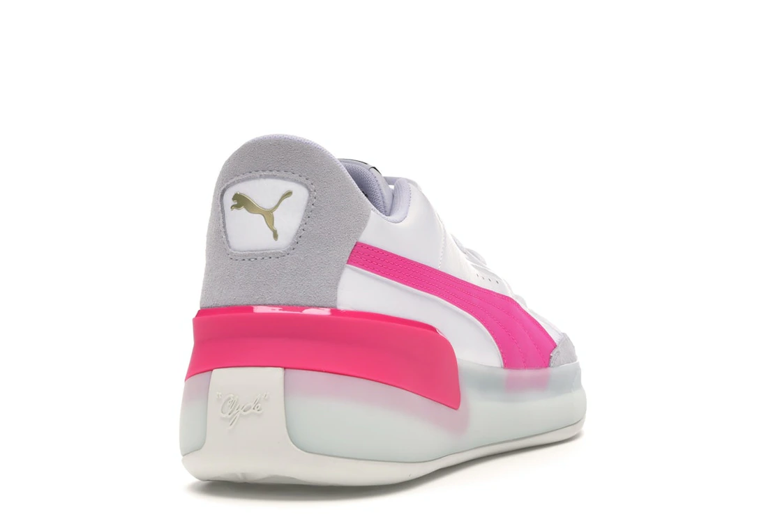 Puma Clyde Hardwood White Pink