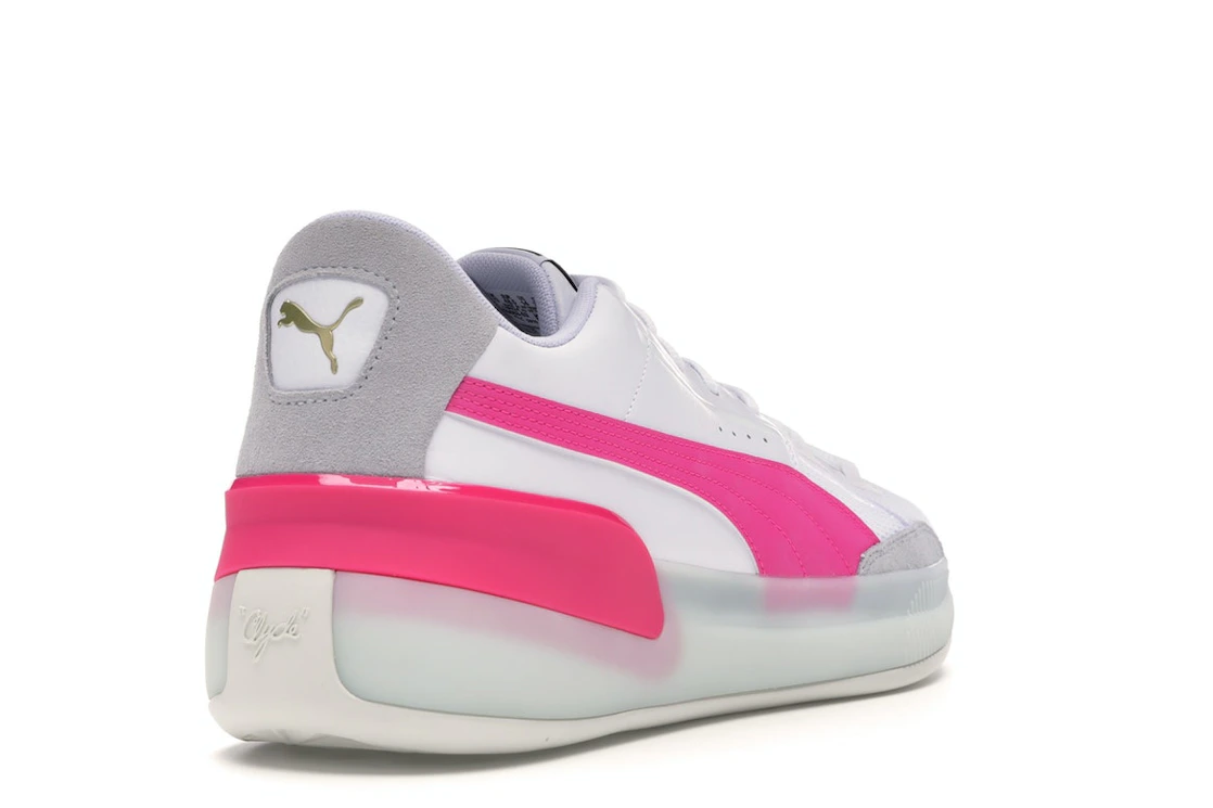 Puma Clyde Hardwood White Pink